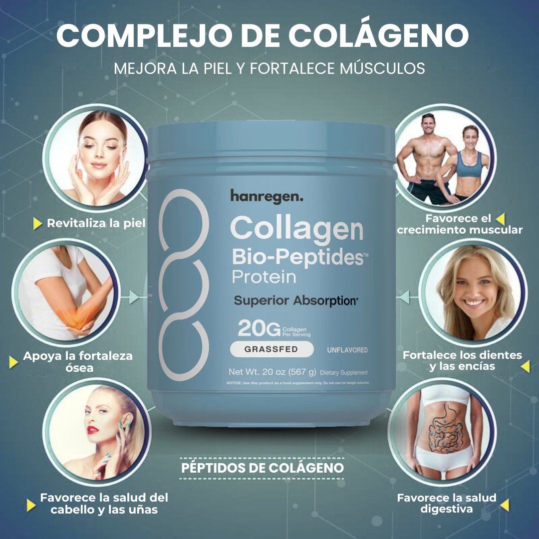 Hanregen Colágeno® Péptidos de Alta Pureza Anti-Edad