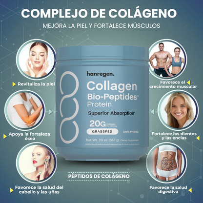 Hanregen Colágeno® Péptidos de Alta Pureza Anti-Edad