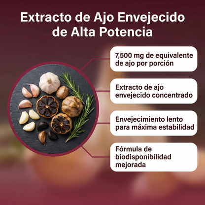 Hanregen® Ajo Envejecido Premium - 7500mg Sin Olor Anti-Edad
