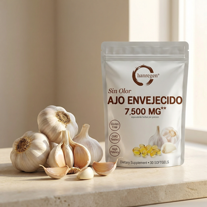 Hanregen® Ajo Envejecido Premium - 7500mg Sin Olor Anti-Edad